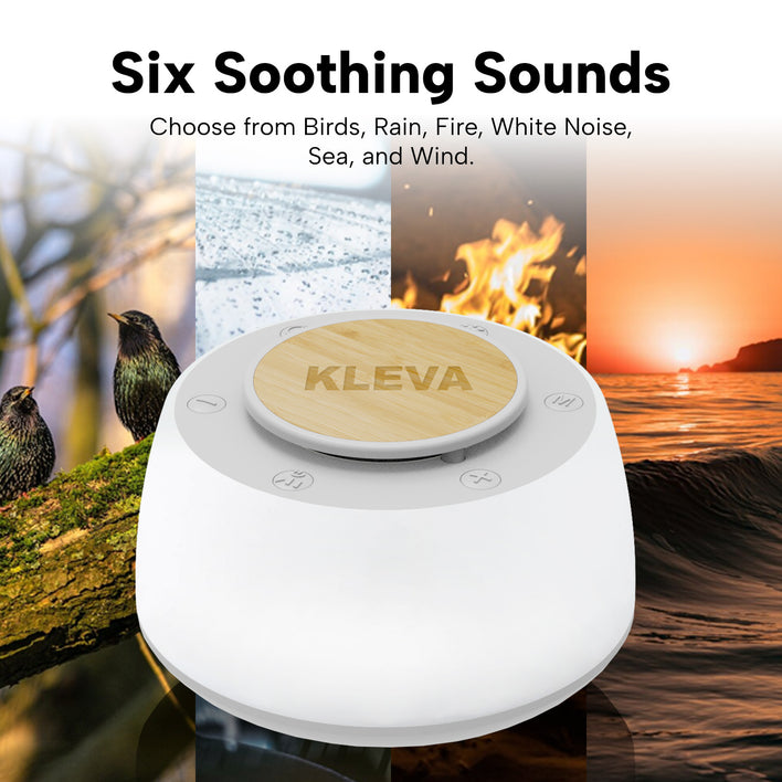 Kleva 3-In-1 Sleep White Noise Soother Sound Machine