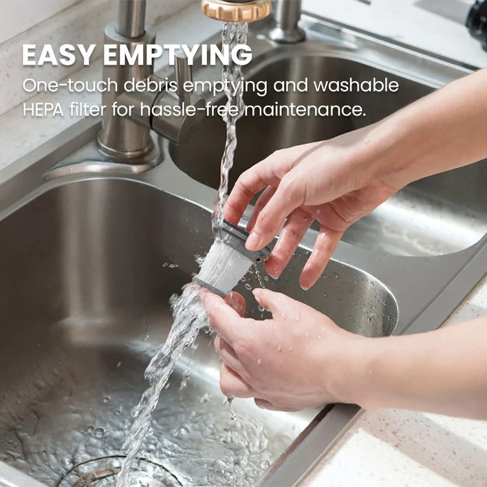 KRAPOF® Portable Super Slim Vac Mini Plus Handy Cordless Car Vacuum Cleaner