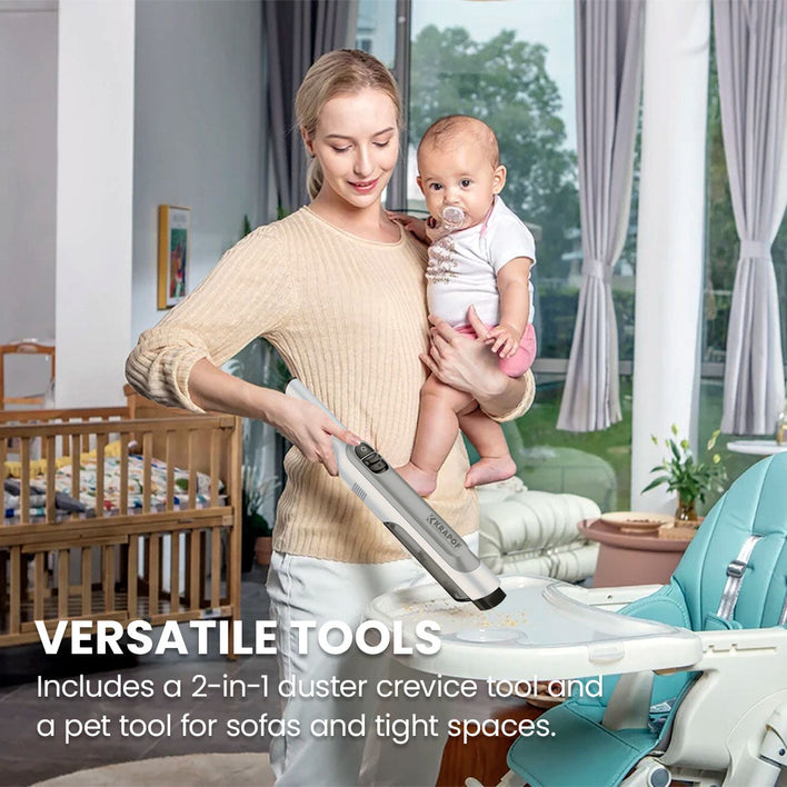 KRAPOF® Portable Super Slim Vac Mini Plus Handy Cordless Car Vacuum Cleaner