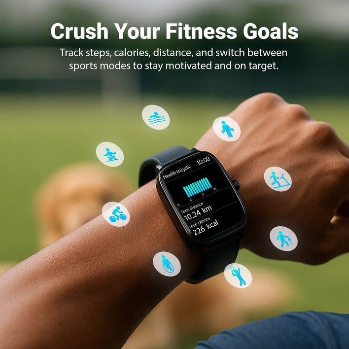 Health Smart Watch Everyday Fitness Tracker - Compatible with Android & iOS