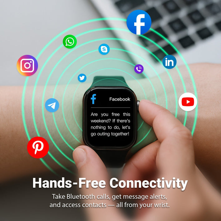 Health Smart Watch Everyday Fitness Tracker - Compatible with Android & iOS