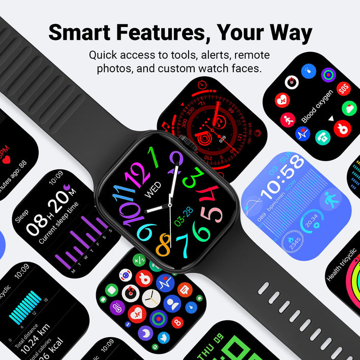 Health Smart Watch Everyday Fitness Tracker - Compatible with Android & iOS