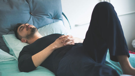 Sleeping with knees bent