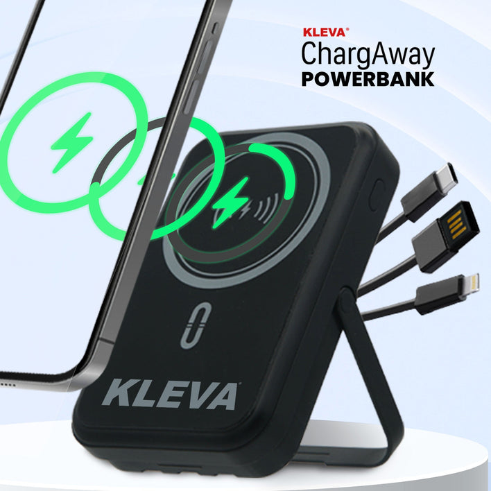 ChargAway 5-in-1 Compact Wireless Power Bank Fast Charge all devices in 30 minutes