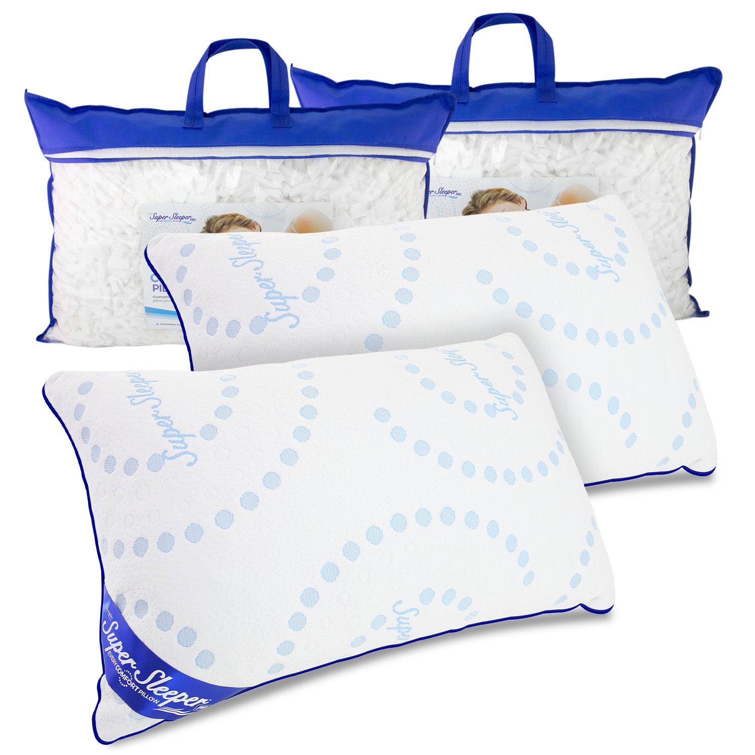 Every Comfort Pillow - Buy 1 Get 1 FREE TV Offer! PLUS 2 Storage