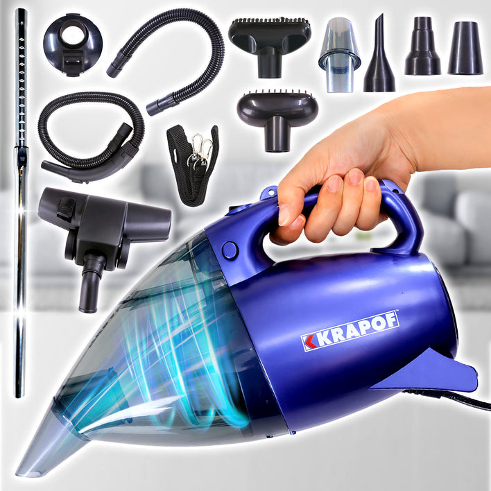 KRAPOF® 2 in 1 Compact Pocket Power Vacuum and Blower + 4x BONUS Storage Bags