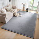 Smokey Gray tatami floor mat placed in a cozy living room, creating a comfortable tatami mat floor surface.