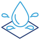 Super Sleeper Pro - 
                      
                        A simple blue outline illustration of a large water droplet on a square surface, with three smaller droplets splashing outward. 
                      