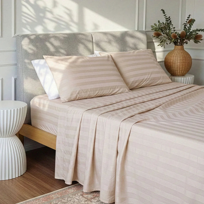 Buy 1 Get 1 FREE: Royal Deluxe Imperial Dream Sheets™ Cotton Sateen 1200TC 4pc Bedding Set + Free Organiser Bands