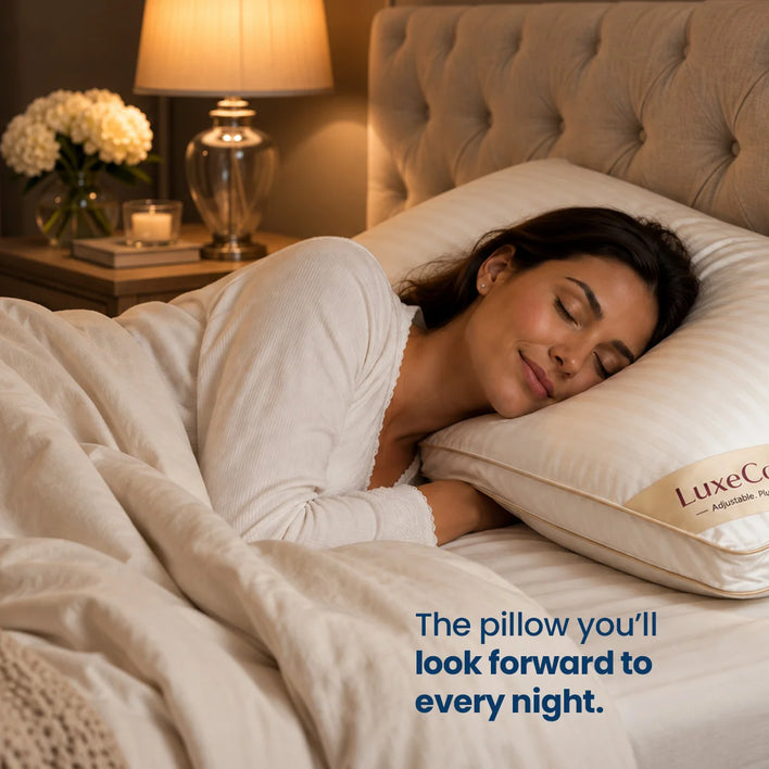 LuxeComfort™ Adjustable Plush & Supportive Pillow