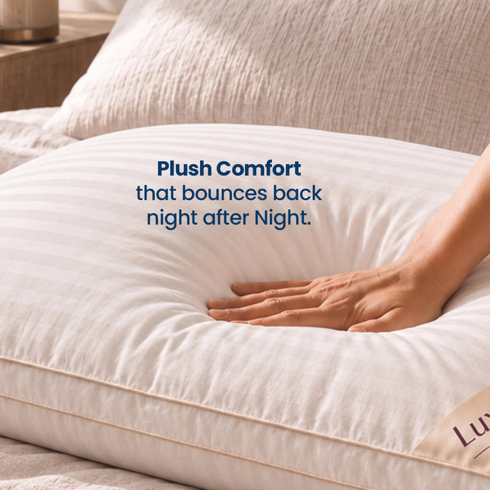 LuxeComfort™ Adjustable Plush & Supportive Pillow