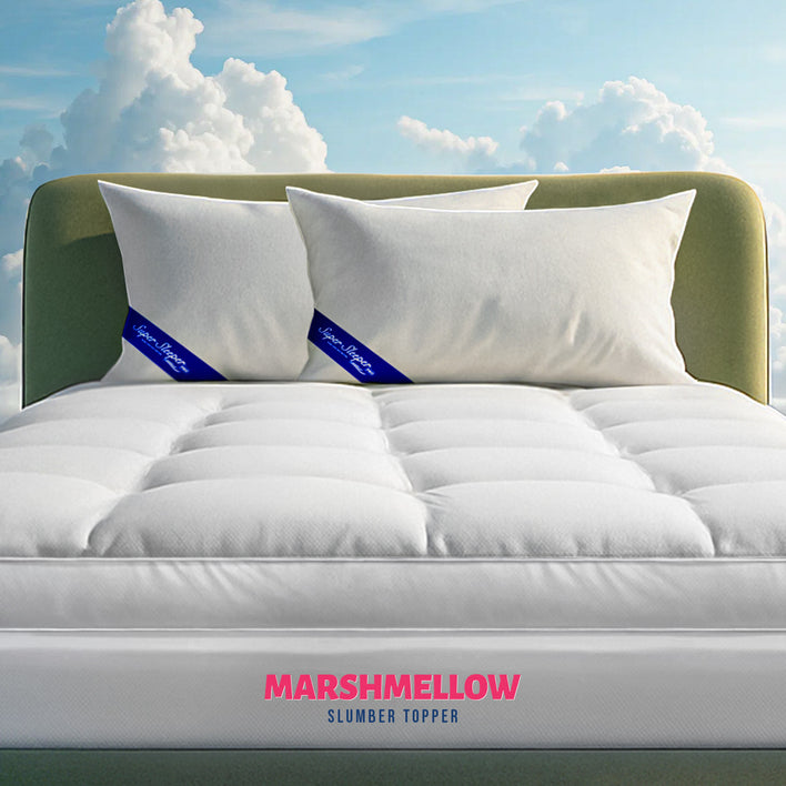 Super Sleeper Pro® Marshmellow Topper + 2x FREE Royal Deluxe Dream Comfort Pillows