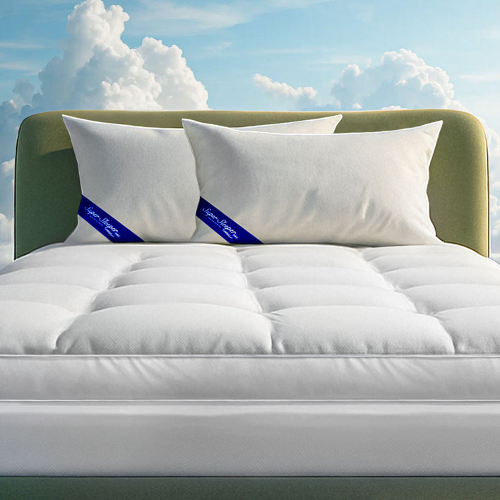 Super Sleeper Pro® Marshmellow Topper + 2x FREE Royal Deluxe Dream Comfort Pillows