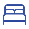 Super Sleeper Pro - 
                      
                        Simple blue icon of a bed with a headboard, two pillows, and a visible mattress, shown on a light gray background. 
                      