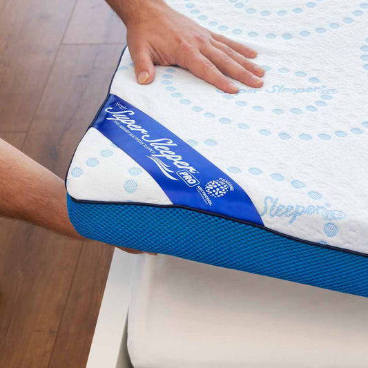 Corner of  Straight 2 Sleep® Mattress Topper with Cooling Technology