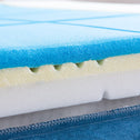 Three layers of thick memory foam