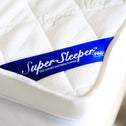 A close-up of the Super Sleeper Pro Replacement Cover For Super Sleeper Pro® Wave Topper, featuring quilted stitching and a soft bamboo viscose fabric for added comfort.